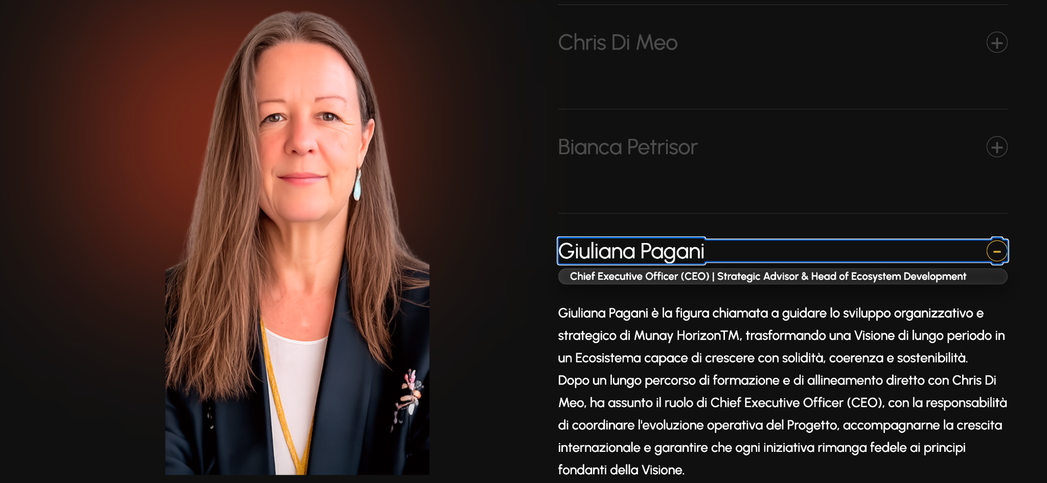 Ritratto di Giuliana Pagani